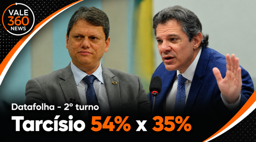 Tarcísio com vantagem sobre Haddad