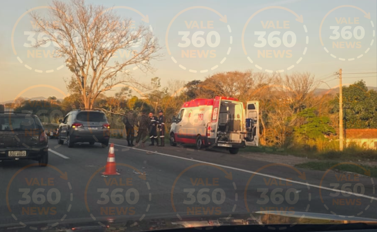 Motociclista morre em acidente na Via Dutra em Pindamonhangaba