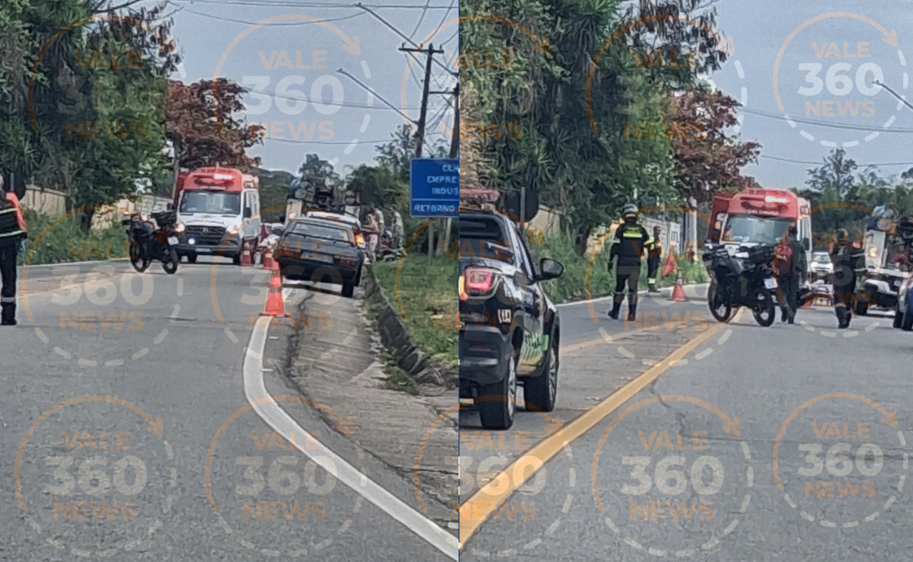 Acidente na Rodovia Vito Ardito em Caçapava