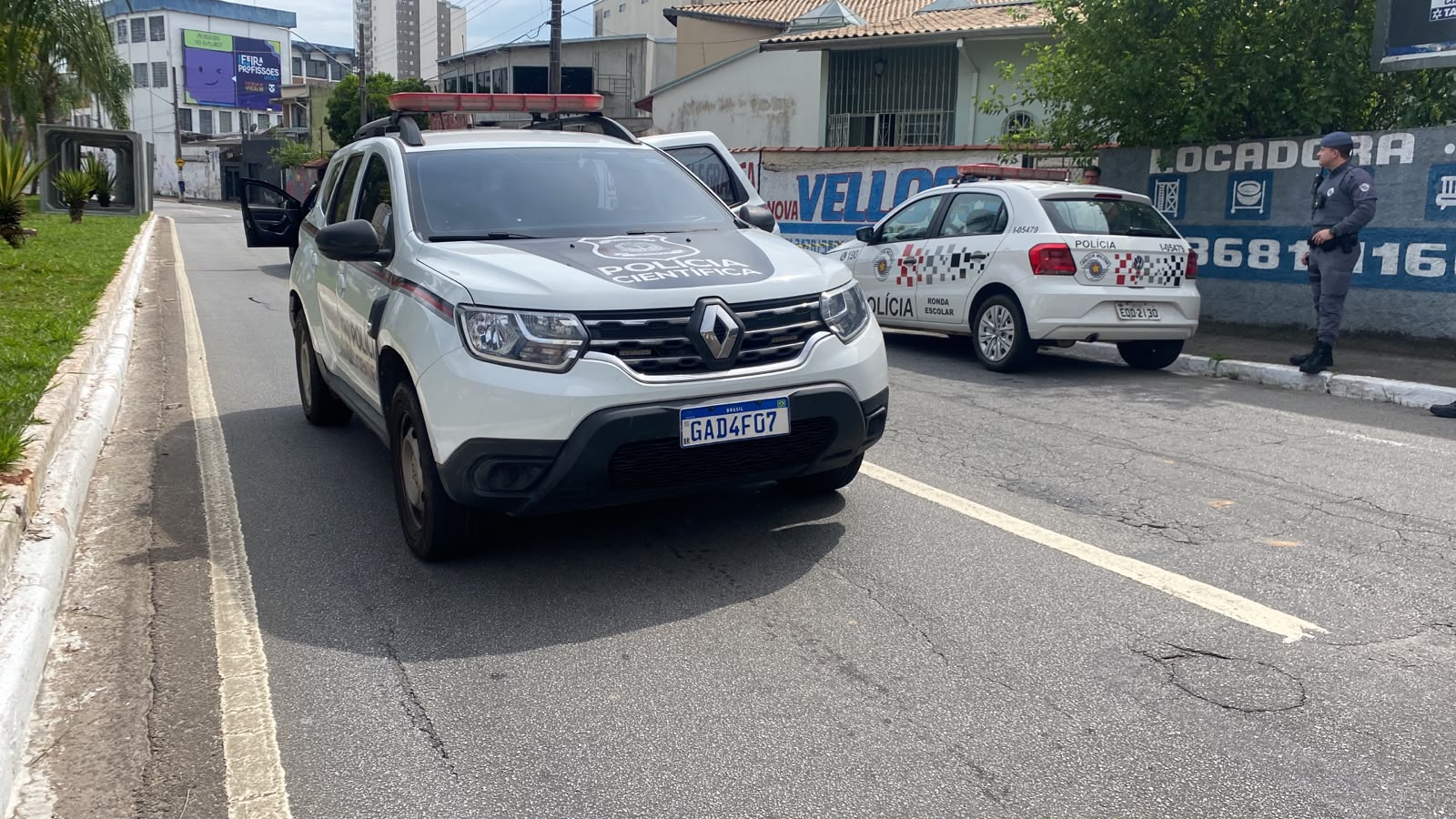 briga de trânsito na Avenida do Povo em Taubaté
