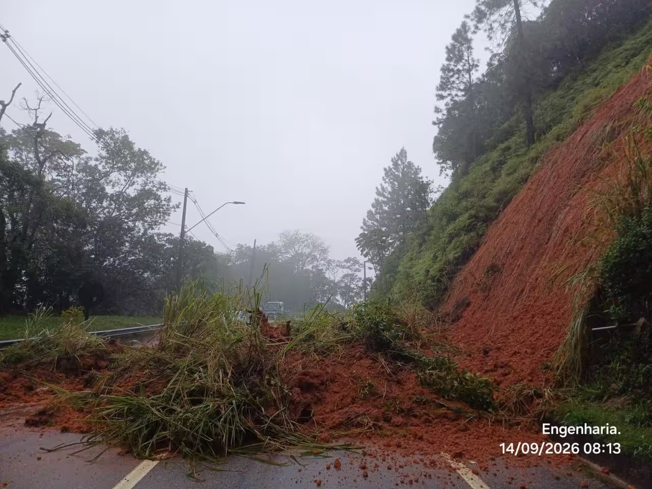 Escorregamentos na Serra Antiga da Tamoios