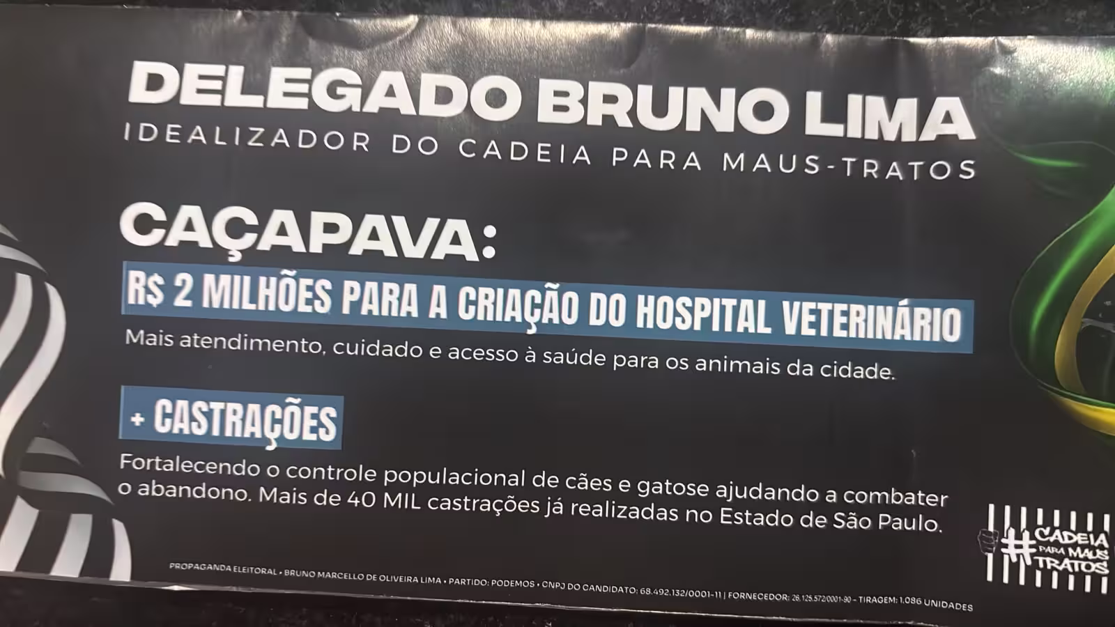 Hospital Veterinário de Caçapava: onde estão os R$ 2 milhões e os R$ 2,5 milhões anunciados por Deputados? 2 Hospital Veterinário de Caçapava