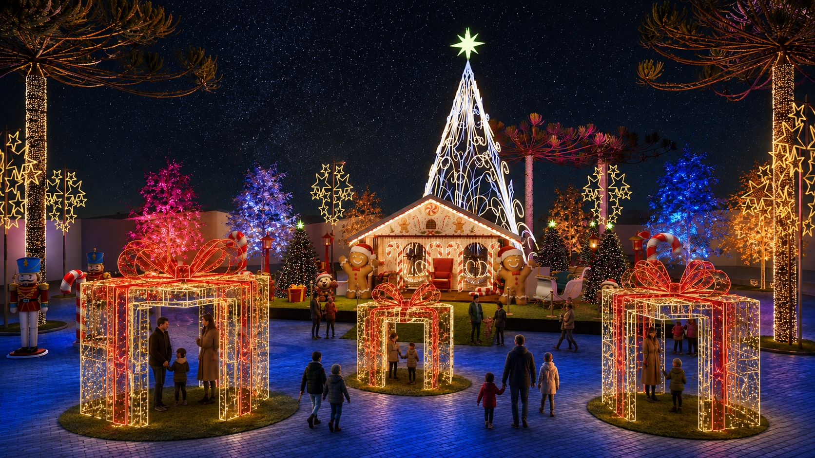 Acender das Luzes e Carreata do Papai Noel